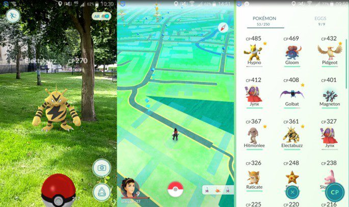 Jogos Pokémon GO para Android