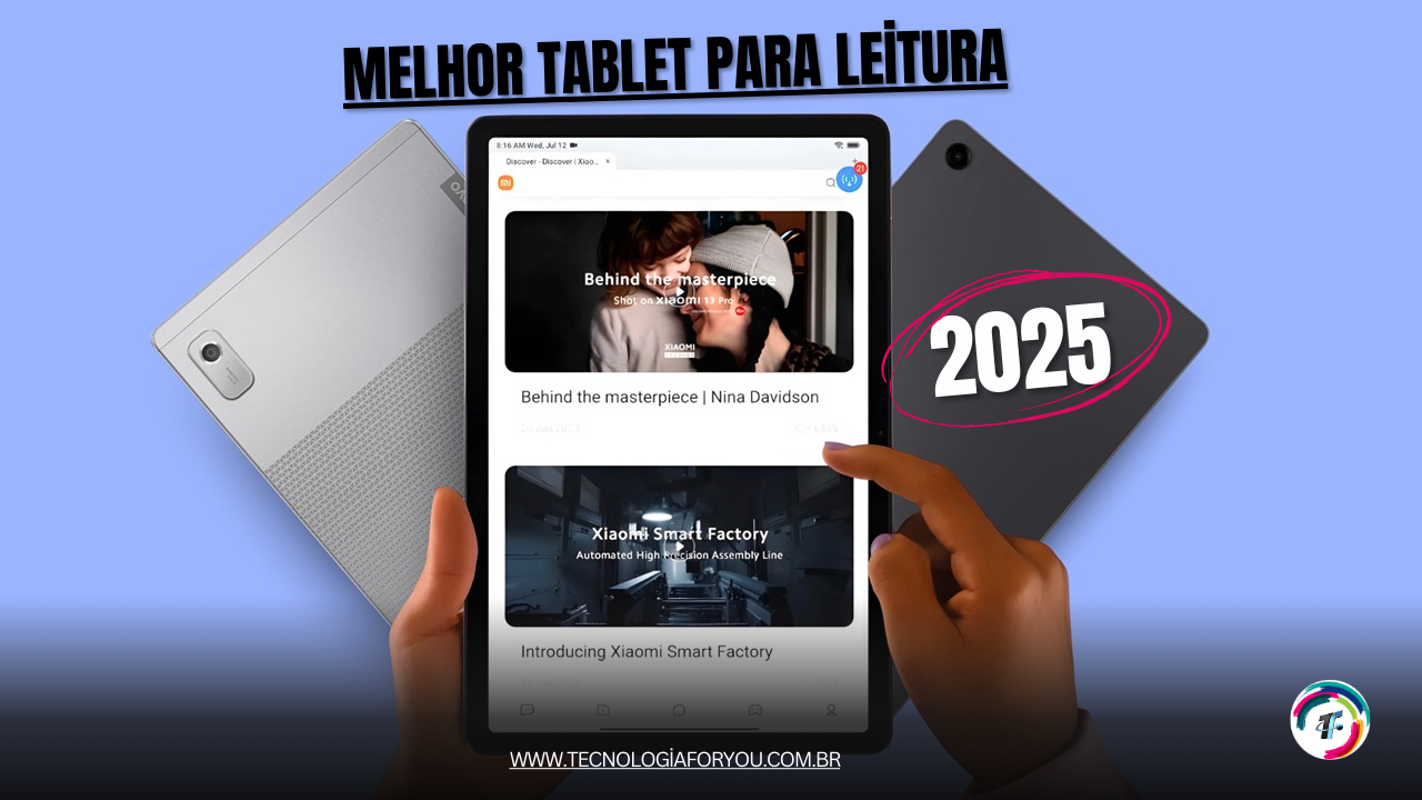 Melhor tablet para leitura 2025: top 10 opções ideais